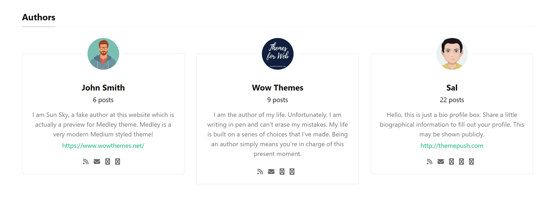CONTRIBUTORS WordPress Theme WowThemes