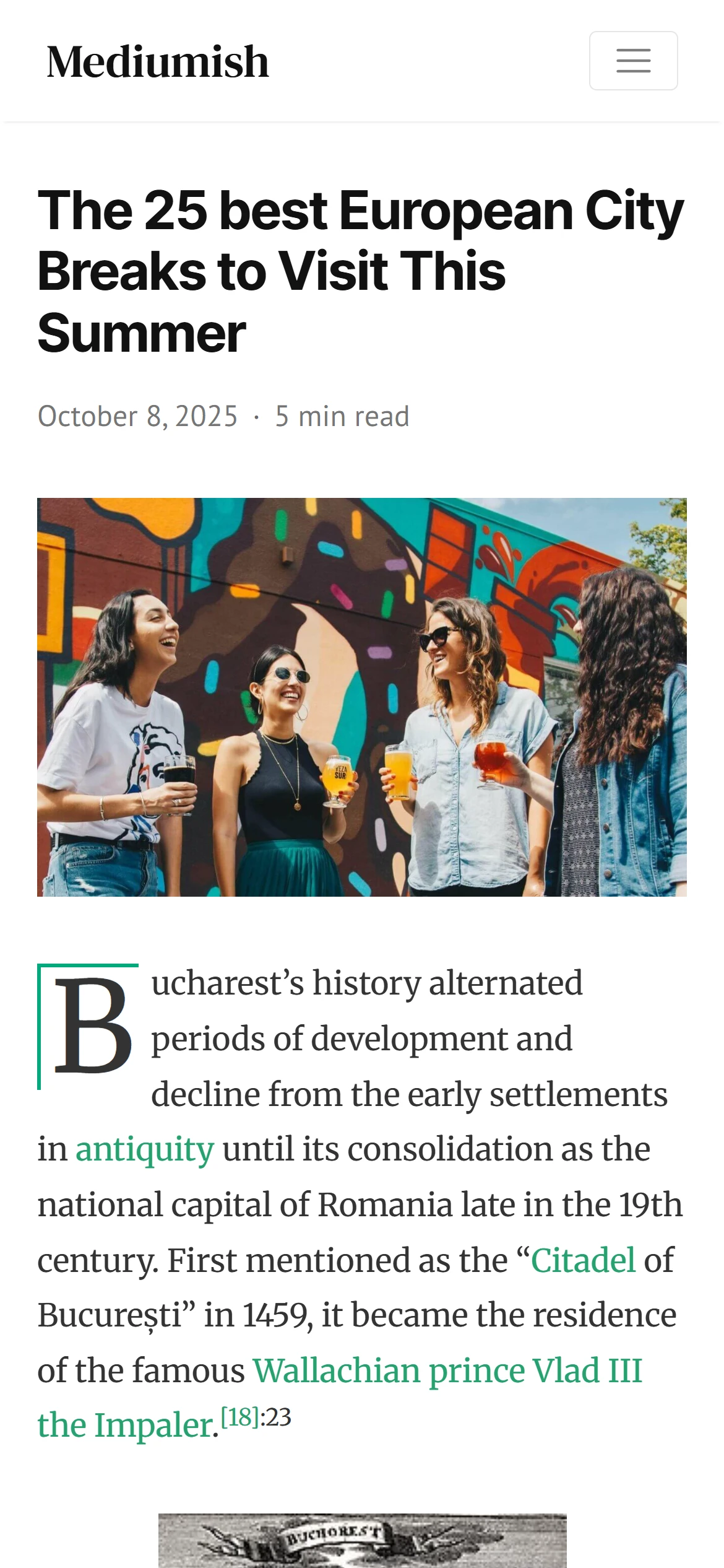 Mediumish WordPress Theme Mobile View